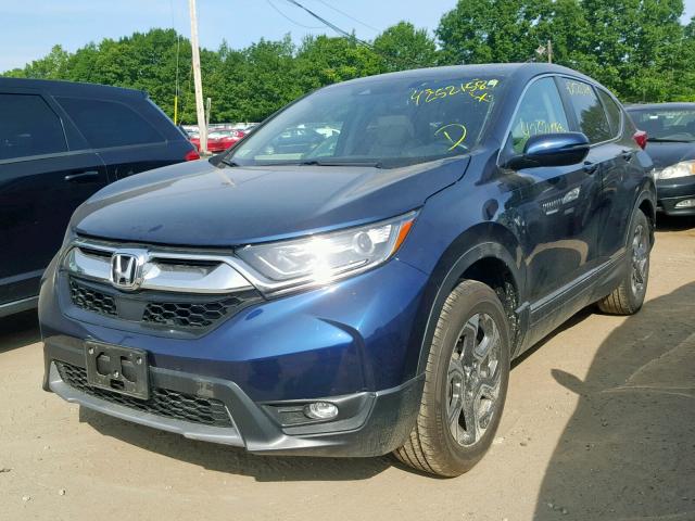 5J6RW2H89HL029125 - 2017 HONDA CR-V EXL BLUE photo 1