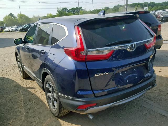 5J6RW2H89HL029125 - 2017 HONDA CR-V EXL BLUE photo 3