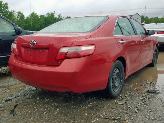 4T1BE46K67U069493 - 2007 TOYOTA CAMRY NEW RED photo 4