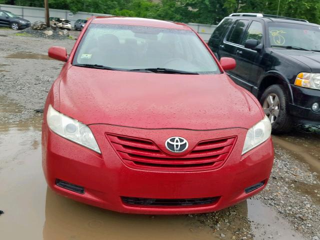 4T1BE46K67U069493 - 2007 TOYOTA CAMRY NEW RED photo 9