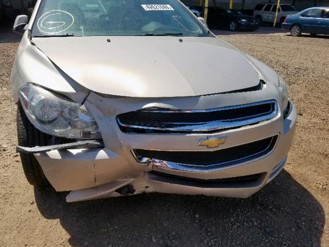 1G1ZC5E07AF309184 - 2010 CHEVROLET MALIBU 1LT TAN photo 9