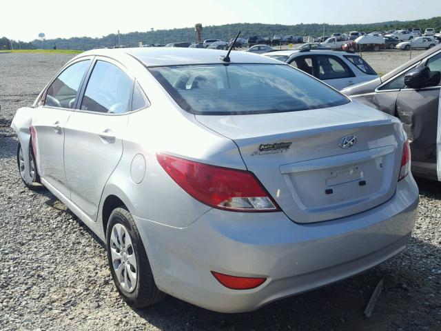 KMHCT4AE2GU968427 - 2016 HYUNDAI ACCENT SE SILVER photo 3