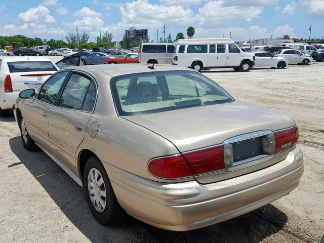 1G4HP52K35U185201 - 2005 BUICK LESABRE CU BEIGE photo 3