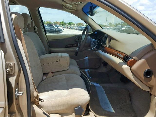 1G4HP52K35U185201 - 2005 BUICK LESABRE CU BEIGE photo 5