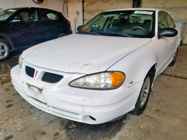 1G2NE52E85M125071 - 2005 PONTIAC GRAND AM S WHITE photo 2