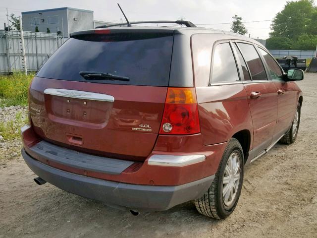 2A8GF68X07R158770 - 2007 CHRYSLER PACIFICA T RED photo 4