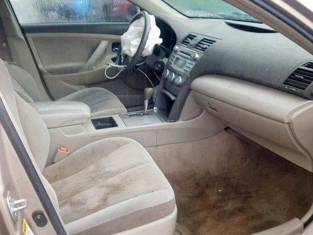 4T1BE46K59U289338 - 2009 TOYOTA CAMRY BASE BEIGE photo 5