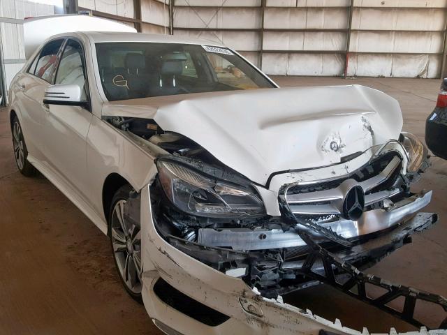 WDDHF5KB4FB144120 - 2015 MERCEDES-BENZ E 350 WHITE photo 1