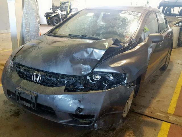2HGFA16669H028632 - 2009 HONDA CIVIC LX-S Boz foto 2