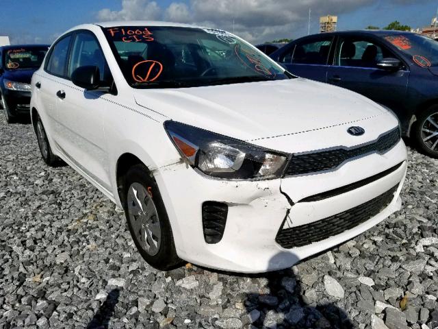 3KPA24AB8JE051681 - 2018 KIA RIO LX WHITE photo 1