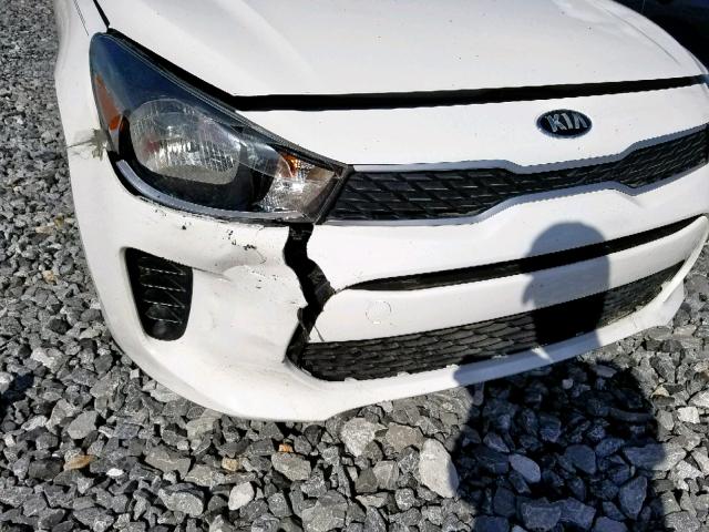 3KPA24AB8JE051681 - 2018 KIA RIO LX WHITE photo 9