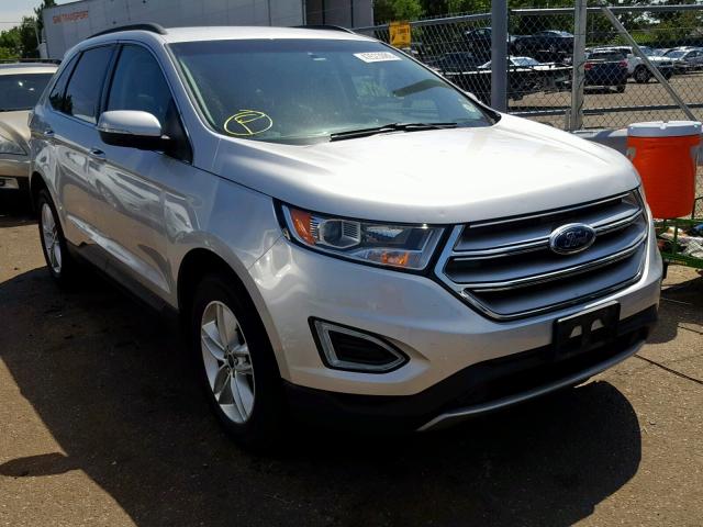 2FMTK4J93FBC26600 - 2015 FORD EDGE SEL SILVER photo 1