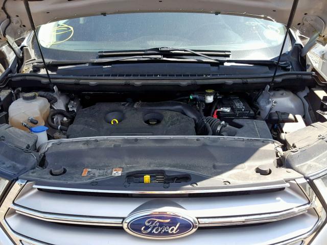 2FMTK4J93FBC26600 - 2015 FORD EDGE SEL SILVER photo 7