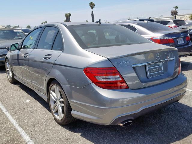 WDDGF4HB4EG212219 - 2014 MERCEDES-BENZ C 250 GRAY photo 3