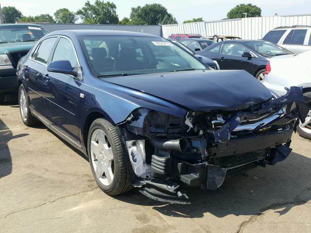 1G1ZJ57748F217282 - 2008 CHEVROLET MALIBU 2LT BLUE photo 1