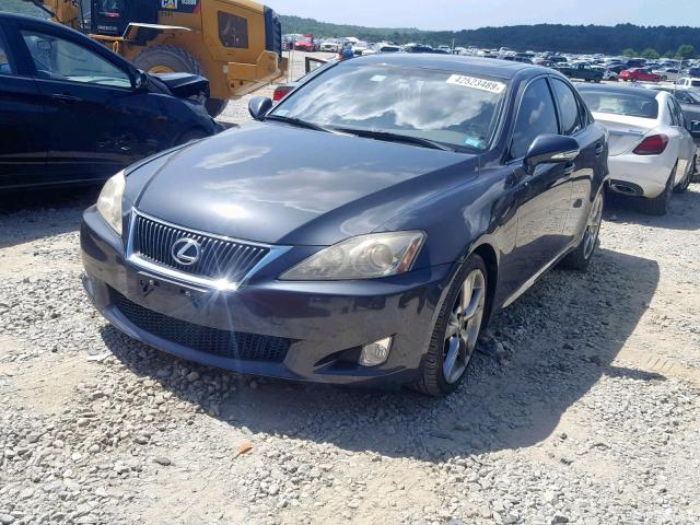 JTHBK262595097735 - 2009 LEXUS IS 250 GRAY photo 2