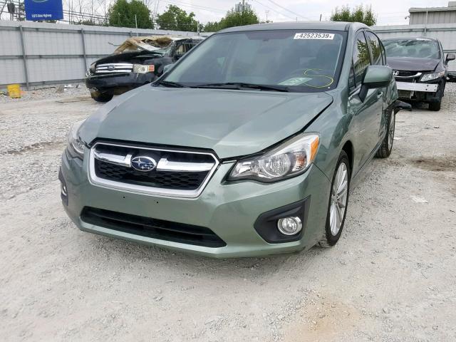 JF1GJAH68EH015970 - 2014 SUBARU IMPREZA LI GREEN photo 2