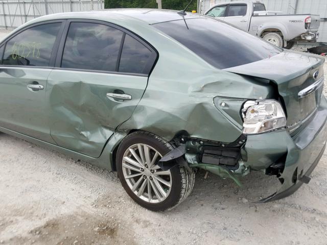 JF1GJAH68EH015970 - 2014 SUBARU IMPREZA LI GREEN photo 9