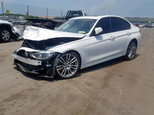 WBA8B7G34HNU38179 - 2017 BMW 340 XI WHITE photo 2