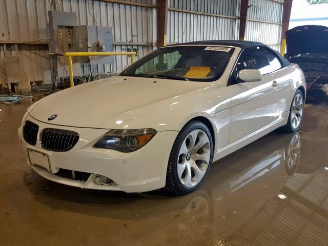 WBAEK13416CN77063 - 2006 BMW 650 I WHITE photo 2