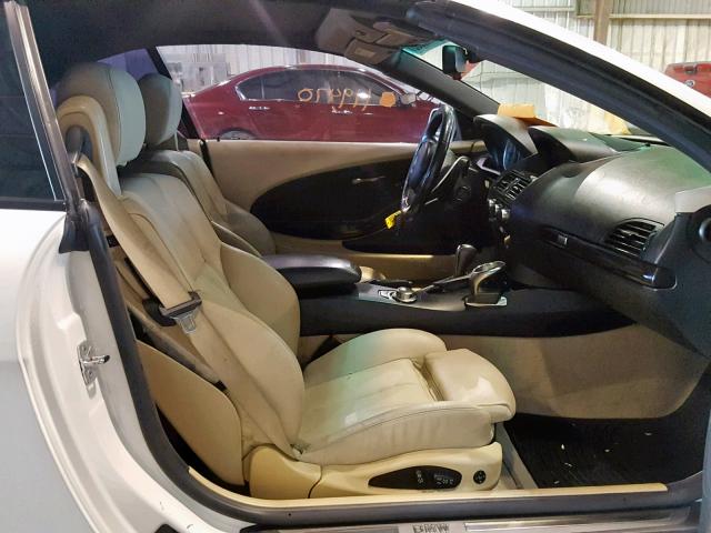 WBAEK13416CN77063 - 2006 BMW 650 I WHITE photo 5