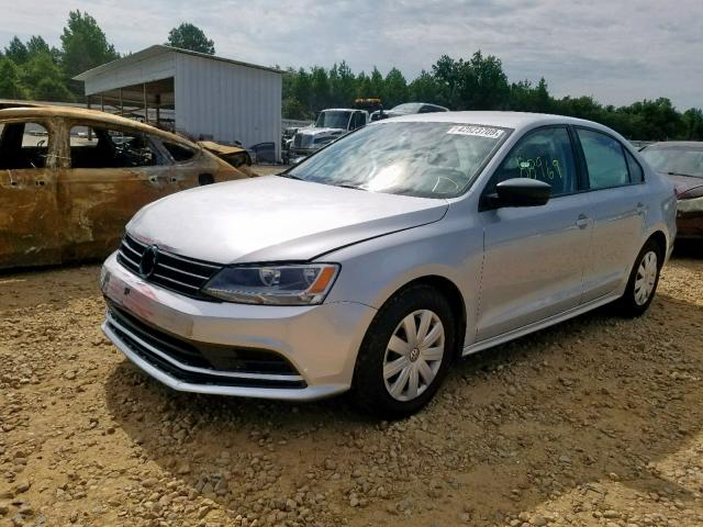 3VW2K7AJ2FM279876 - 2015 VOLKSWAGEN JETTA BASE SILVER photo 2