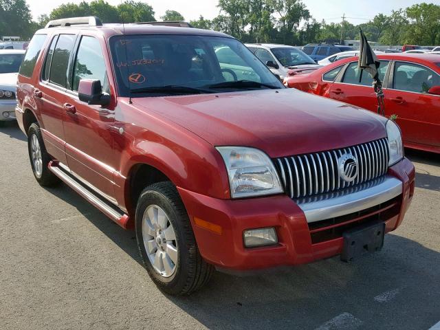 4M2EU37E26UJ23209 - 2006 MERCURY MOUNTAINEE RED photo 1