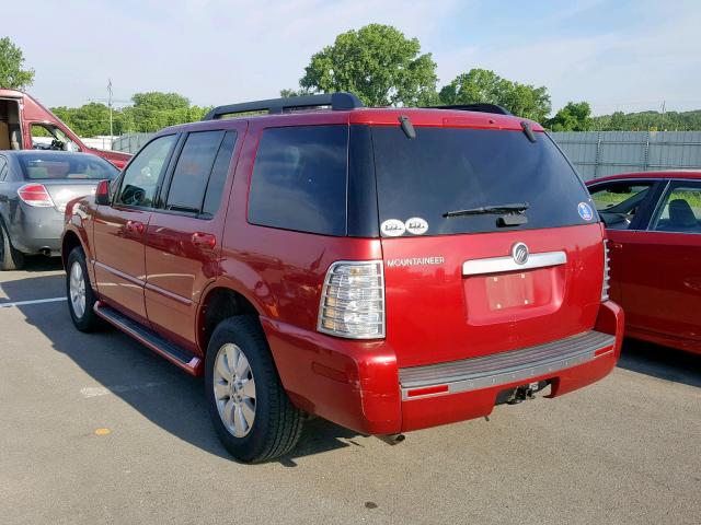 4M2EU37E26UJ23209 - 2006 MERCURY MOUNTAINEE RED photo 3