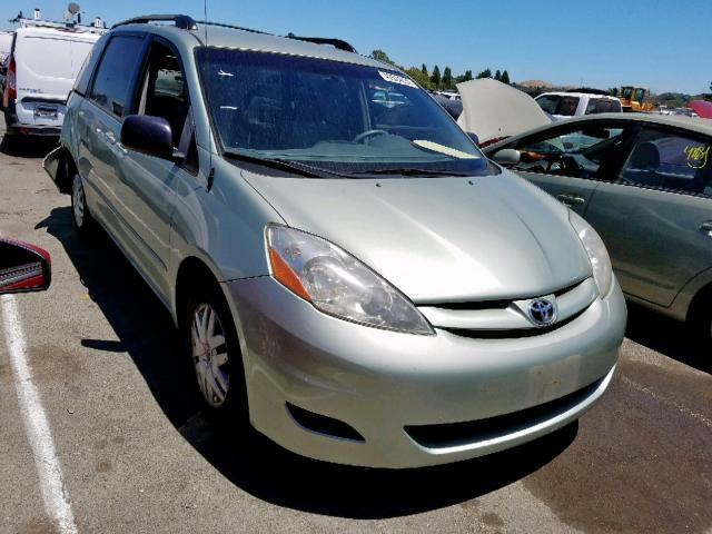 5TDZK23C97S039003 - 2007 TOYOTA SIENNA CE GREEN photo 1