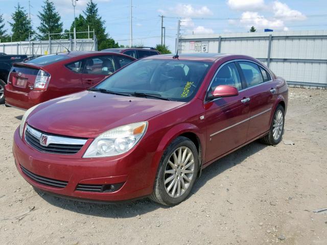 1G8ZV57797F300565 - 2007 SATURN AURA XR BURGUNDY photo 2