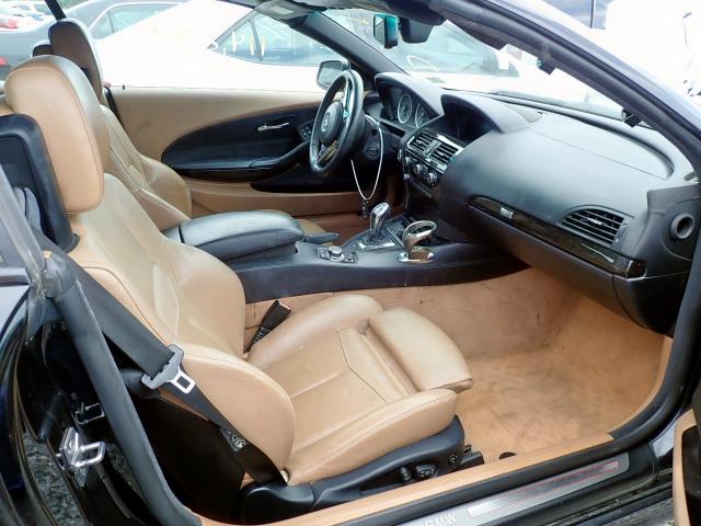 WBAEB5C5XAC226192 - 2010 BMW 650 I BLACK photo 5