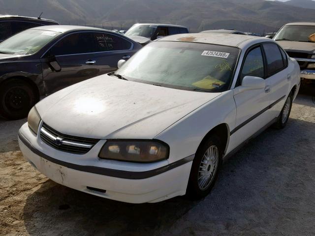 2G1WF55K419154646 - 2001 CHEVROLET IMPALA WHITE photo 2