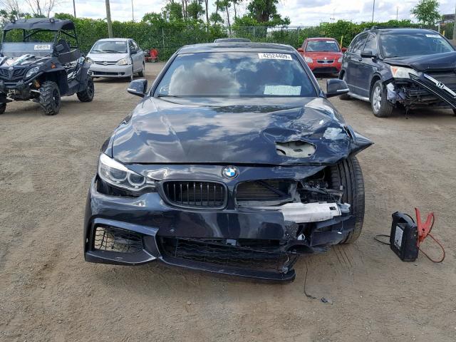 WBA3R5C57EF784668 - 2014 BMW 435 XI BLACK photo 9