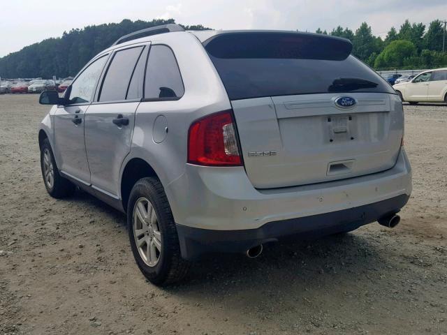 2FMDK3GC4CBA72623 - 2012 FORD EDGE SE SILVER photo 3