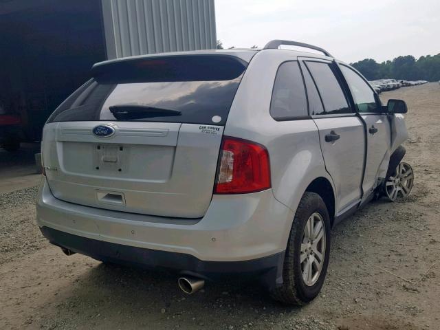 2FMDK3GC4CBA72623 - 2012 FORD EDGE SE SILVER photo 4