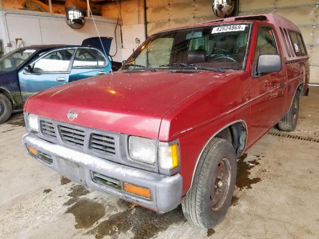 1N6SD11S1PC443072 - 1993 NISSAN TRUCK SHOR RED photo 2