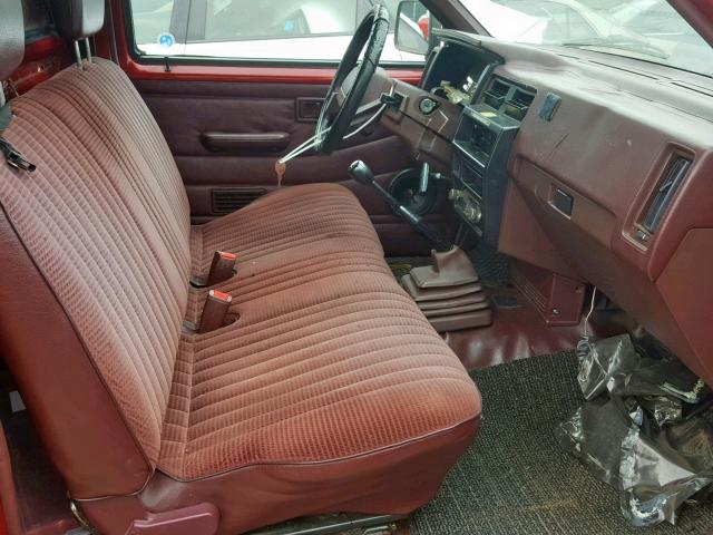 1N6SD11S1PC443072 - 1993 NISSAN TRUCK SHOR RED photo 5