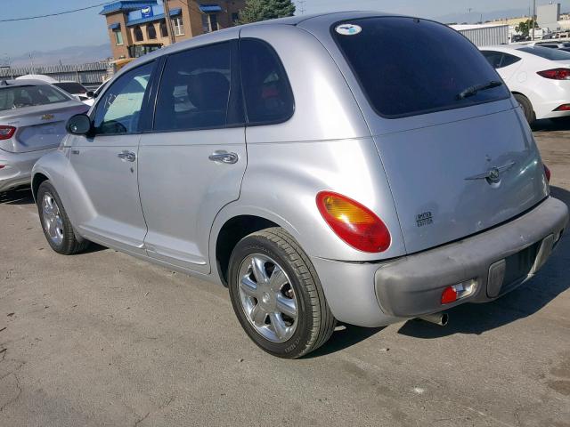 3C8FY68B72T319072 - 2002 CHRYSLER PT CRUISER SILVER photo 3