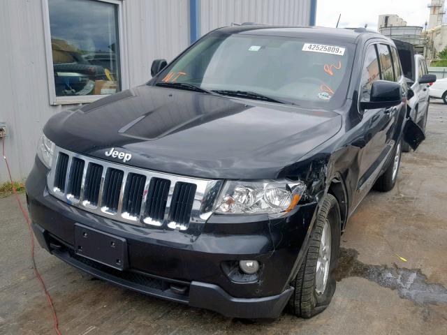 1C4RJFAGXCC345848 - 2012 JEEP GRAND CHER BLACK photo 2