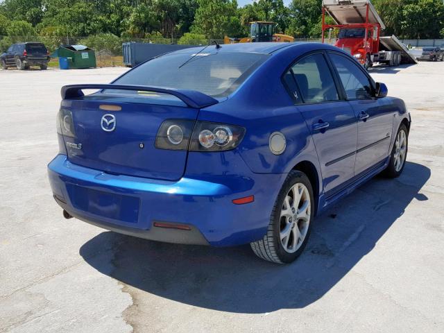 JM1BK323171679230 - 2007 MAZDA 3 S BLUE photo 4