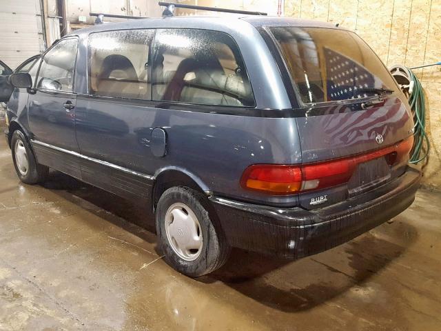 JT3AC22S6N1009314 - 1992 TOYOTA PREVIA LE BLUE photo 3