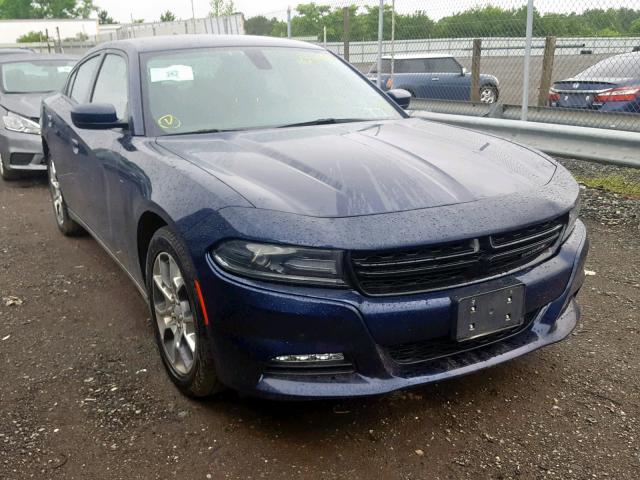 2C3CDXJG7GH118031 - 2016 DODGE CHARGER SX BLUE photo 1