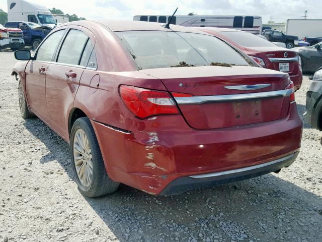 1C3CCBAB1CN152459 - 2012 CHRYSLER 200 LX RED photo 3