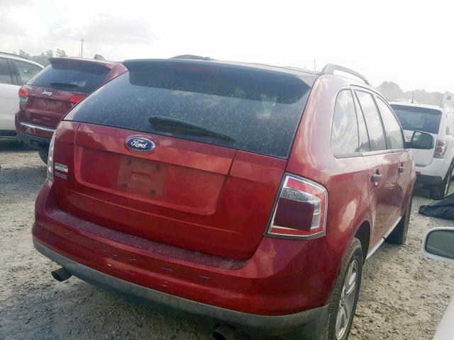 2FMDK36C77BB03709 - 2007 FORD EDGE SE BURGUNDY photo 4