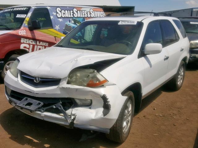 2HNYD18623H513492 - 2003 ACURA MDX TOURIN WHITE photo 2