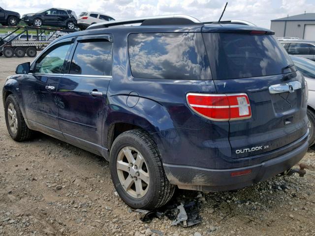5GZEV23D39J210874 - 2009 SATURN OUTLOOK XR ლურჯი ფოტო 3