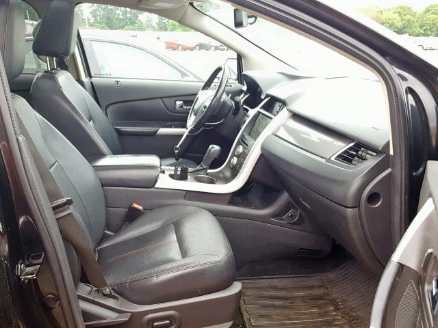 2FMDK4JC6BBA90733 - 2011 FORD EDGE SEL BLACK photo 5