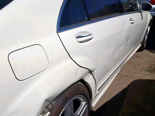 WDDNG71X97A097781 - 2007 MERCEDES-BENZ S 550 WHITE photo 9