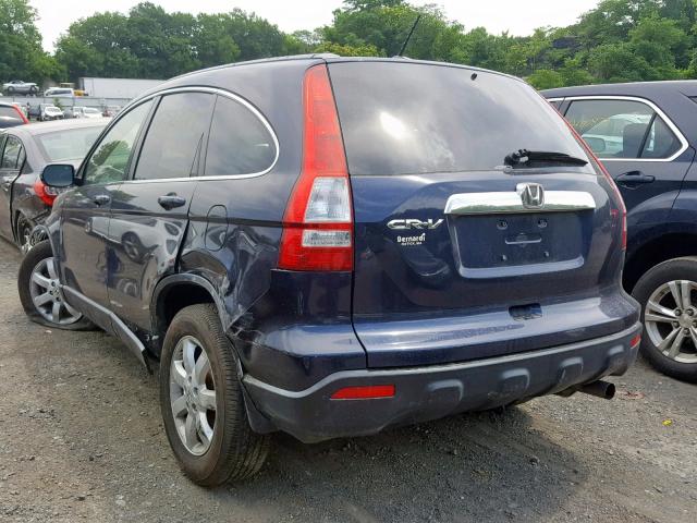 JHLRE48789C023266 - 2009 HONDA CR-V EXL BLUE photo 3