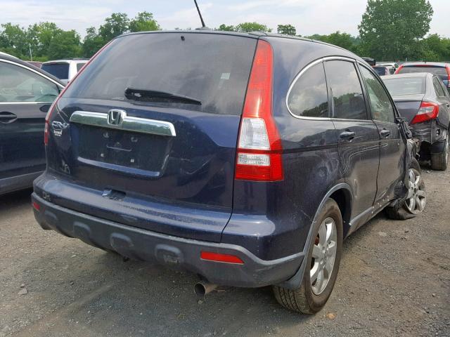 JHLRE48789C023266 - 2009 HONDA CR-V EXL BLUE photo 4